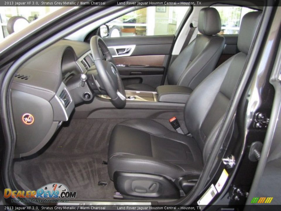 Warm Charcoal Interior - 2013 Jaguar XF 3.0 Photo #2