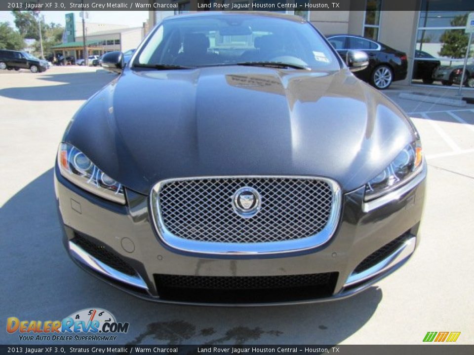 2013 Jaguar XF 3.0 Stratus Grey Metallic / Warm Charcoal Photo #6