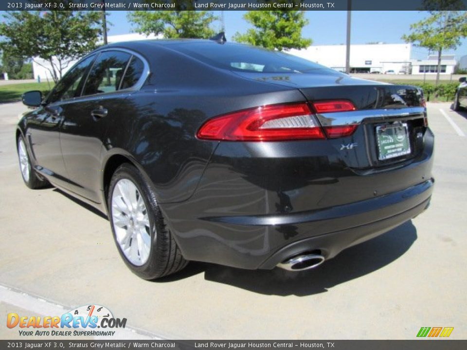 2013 Jaguar XF 3.0 Stratus Grey Metallic / Warm Charcoal Photo #8