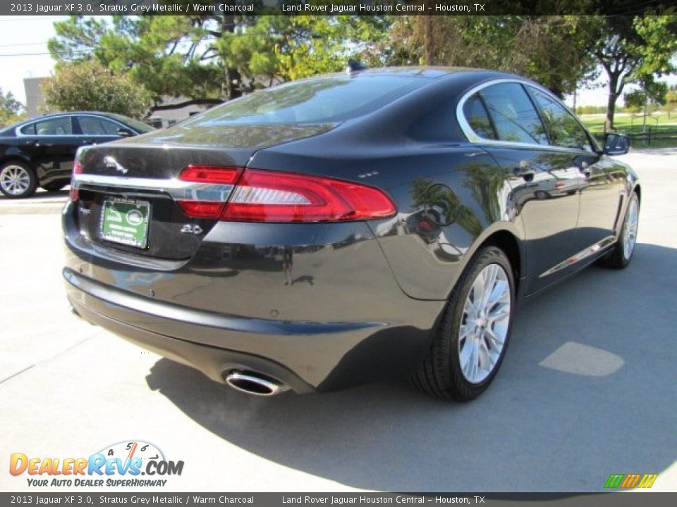 2013 Jaguar XF 3.0 Stratus Grey Metallic / Warm Charcoal Photo #10