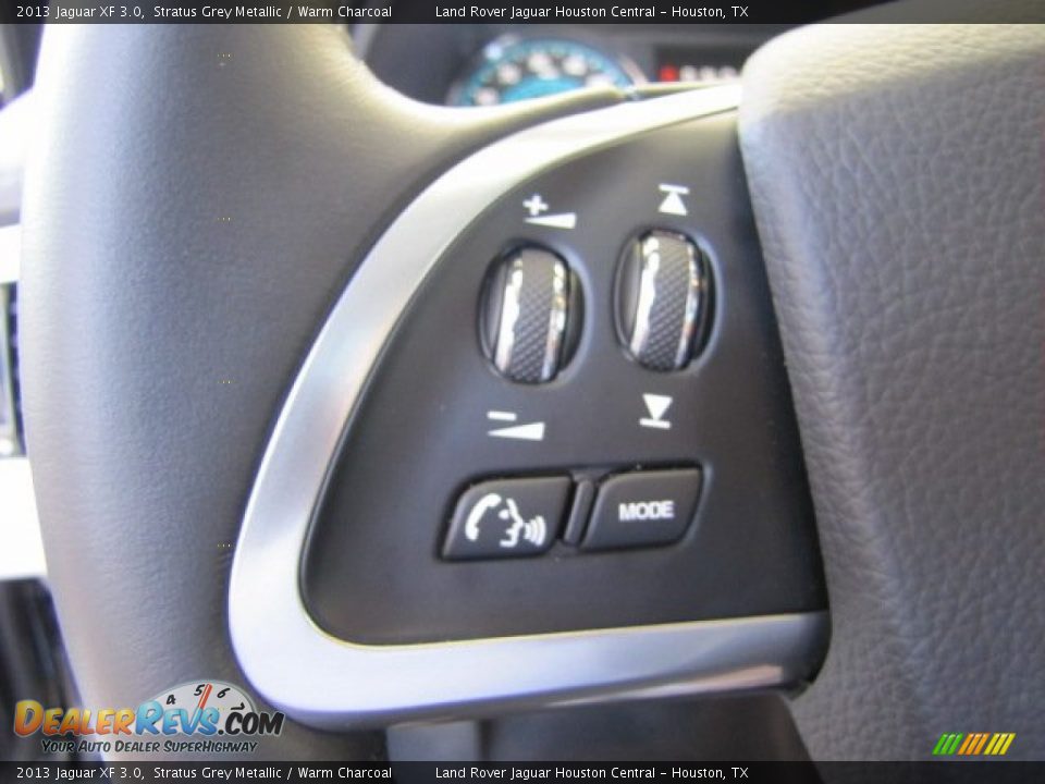 2013 Jaguar XF 3.0 Stratus Grey Metallic / Warm Charcoal Photo #15