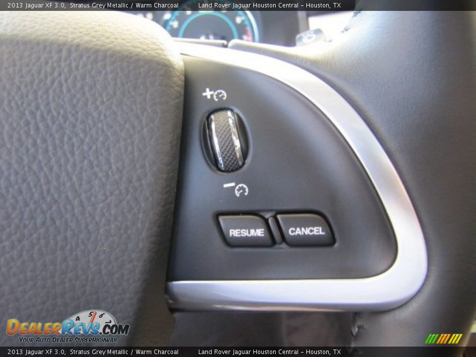 2013 Jaguar XF 3.0 Stratus Grey Metallic / Warm Charcoal Photo #16