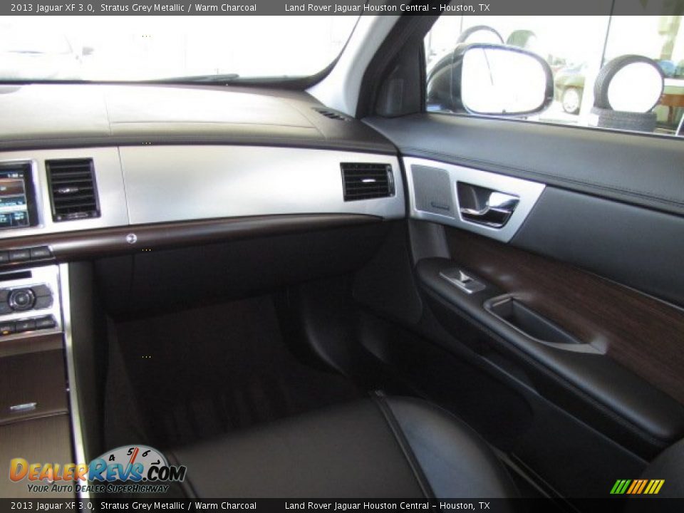 2013 Jaguar XF 3.0 Stratus Grey Metallic / Warm Charcoal Photo #32