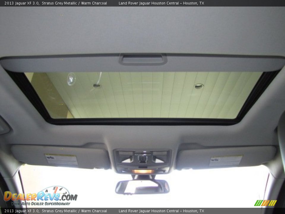 2013 Jaguar XF 3.0 Stratus Grey Metallic / Warm Charcoal Photo #34