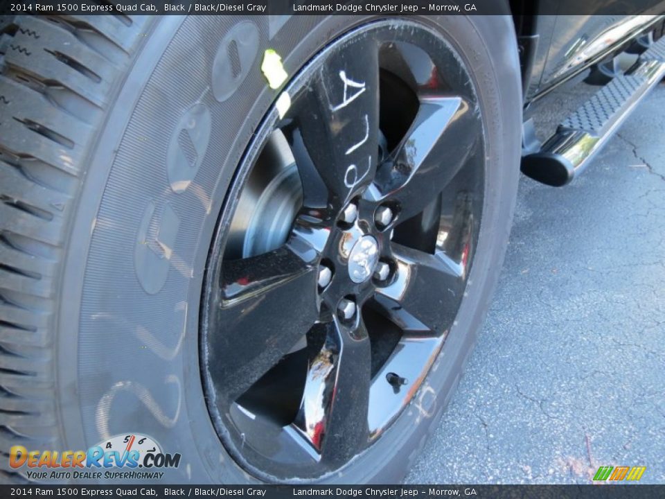 2014 Ram 1500 Express Quad Cab Black / Black/Diesel Gray Photo #5