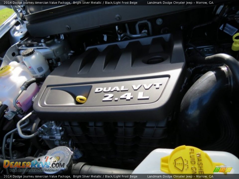 2014 Dodge Journey Amercian Value Package Bright Silver Metallic / Black/Light Frost Beige Photo #9