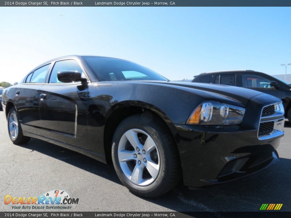 2014 Dodge Charger SE Pitch Black / Black Photo #4