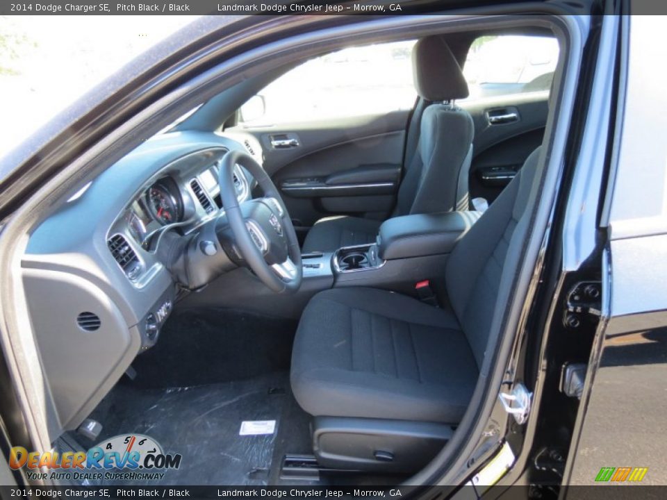 2014 Dodge Charger SE Pitch Black / Black Photo #6
