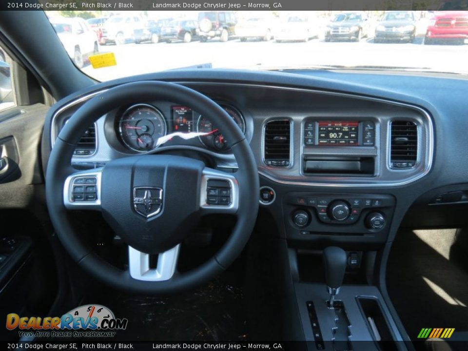 2014 Dodge Charger SE Pitch Black / Black Photo #8