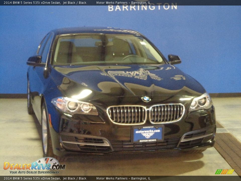 2014 BMW 5 Series 535i xDrive Sedan Jet Black / Black Photo #1