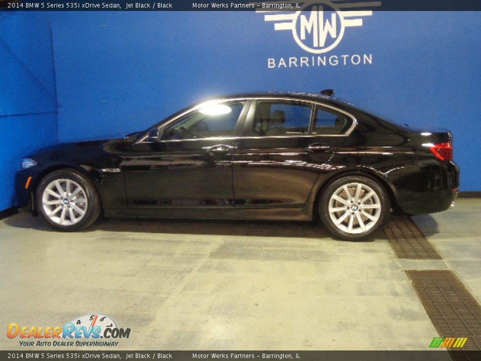2014 BMW 5 Series 535i xDrive Sedan Jet Black / Black Photo #4