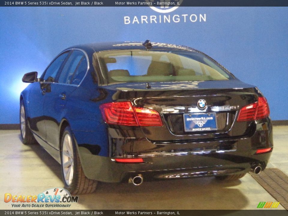 2014 BMW 5 Series 535i xDrive Sedan Jet Black / Black Photo #5