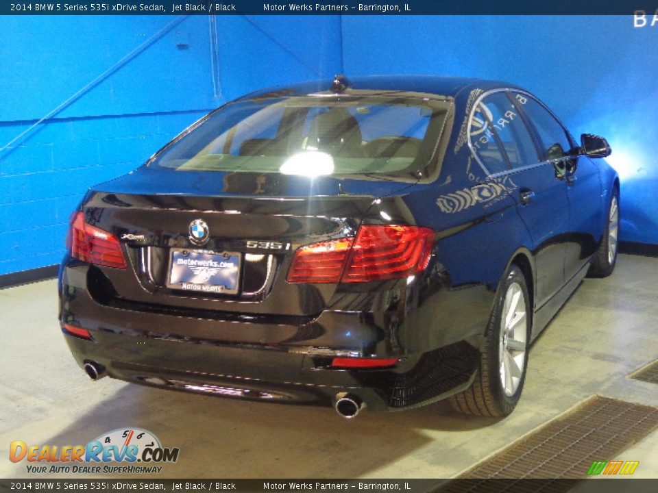 2014 BMW 5 Series 535i xDrive Sedan Jet Black / Black Photo #7