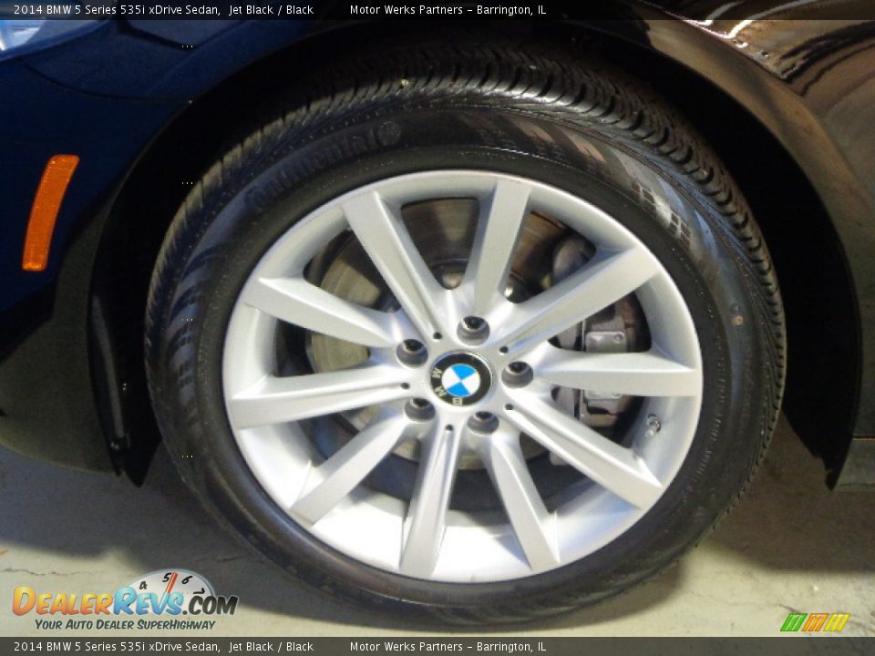 2014 BMW 5 Series 535i xDrive Sedan Jet Black / Black Photo #12