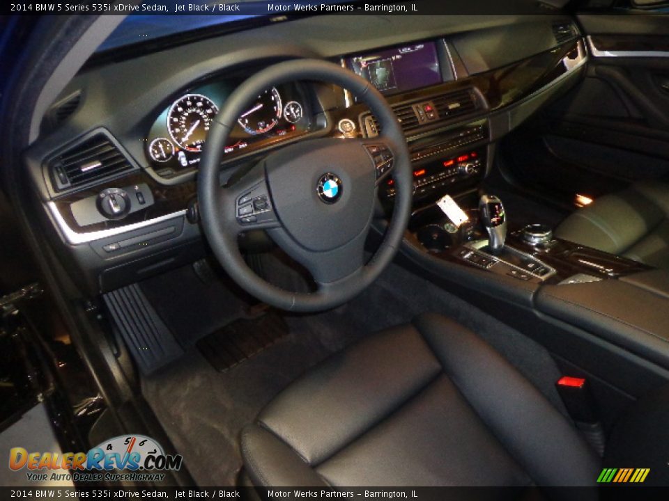 2014 BMW 5 Series 535i xDrive Sedan Jet Black / Black Photo #16