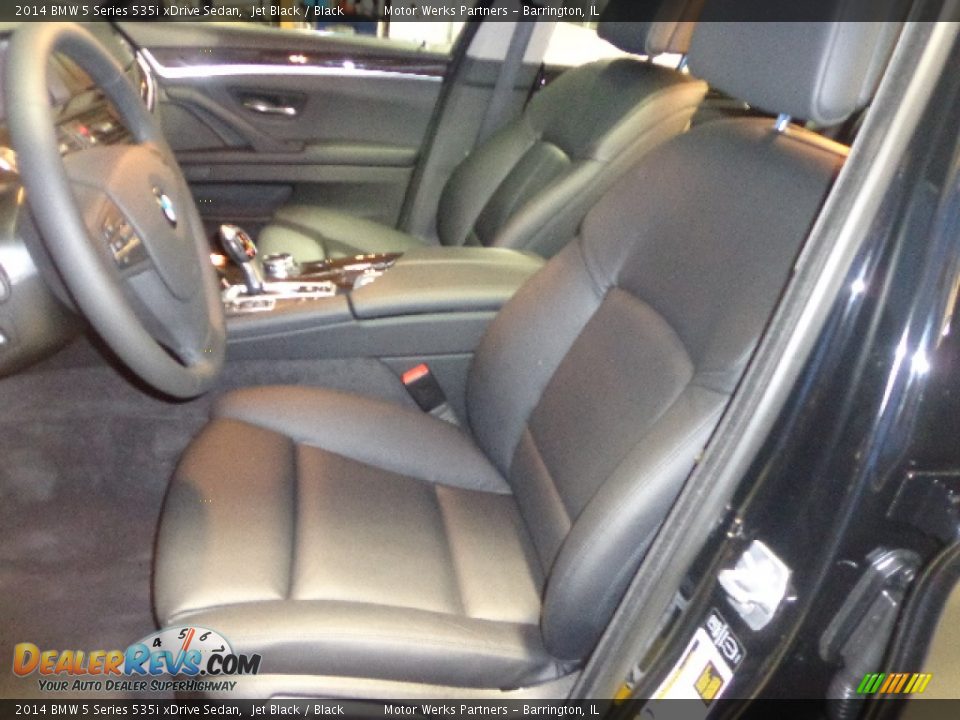 2014 BMW 5 Series 535i xDrive Sedan Jet Black / Black Photo #17