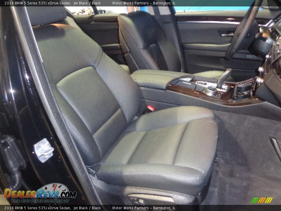 2014 BMW 5 Series 535i xDrive Sedan Jet Black / Black Photo #28