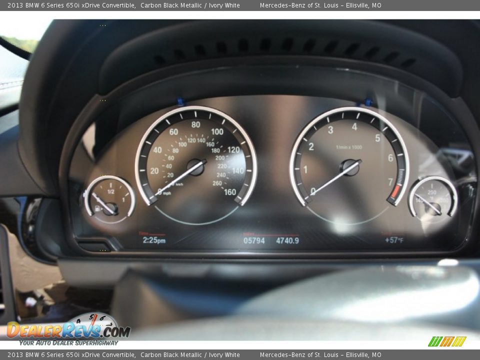 2013 BMW 6 Series 650i xDrive Convertible Gauges Photo #17