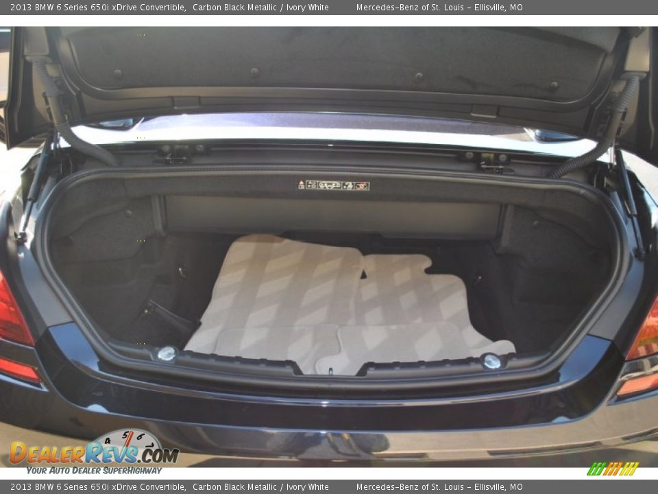 2013 BMW 6 Series 650i xDrive Convertible Trunk Photo #27