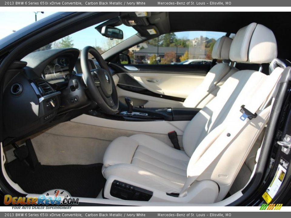Front Seat of 2013 BMW 6 Series 650i xDrive Convertible Photo #33
