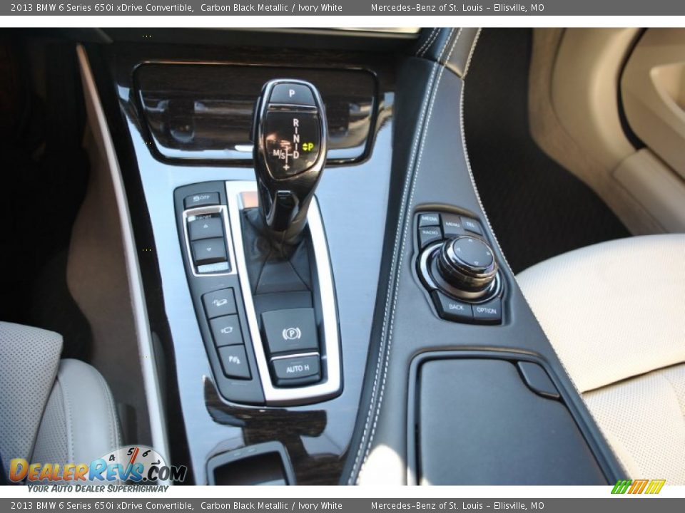 2013 BMW 6 Series 650i xDrive Convertible Carbon Black Metallic / Ivory White Photo #36