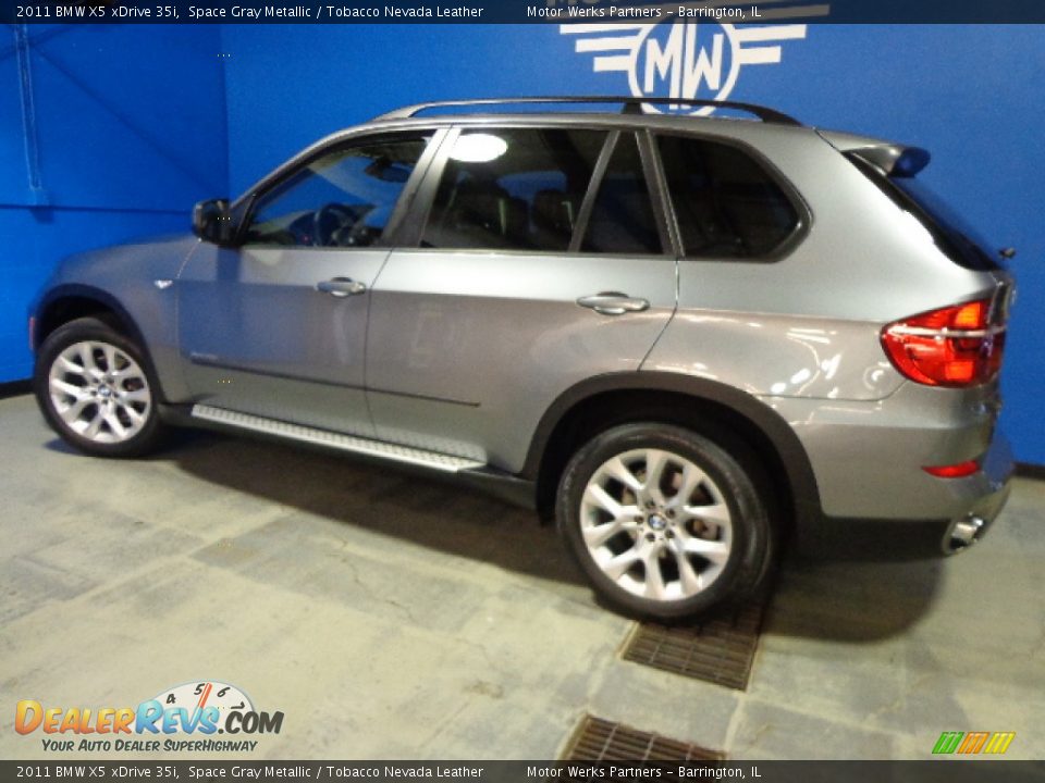 2011 BMW X5 xDrive 35i Space Gray Metallic / Tobacco Nevada Leather Photo #9