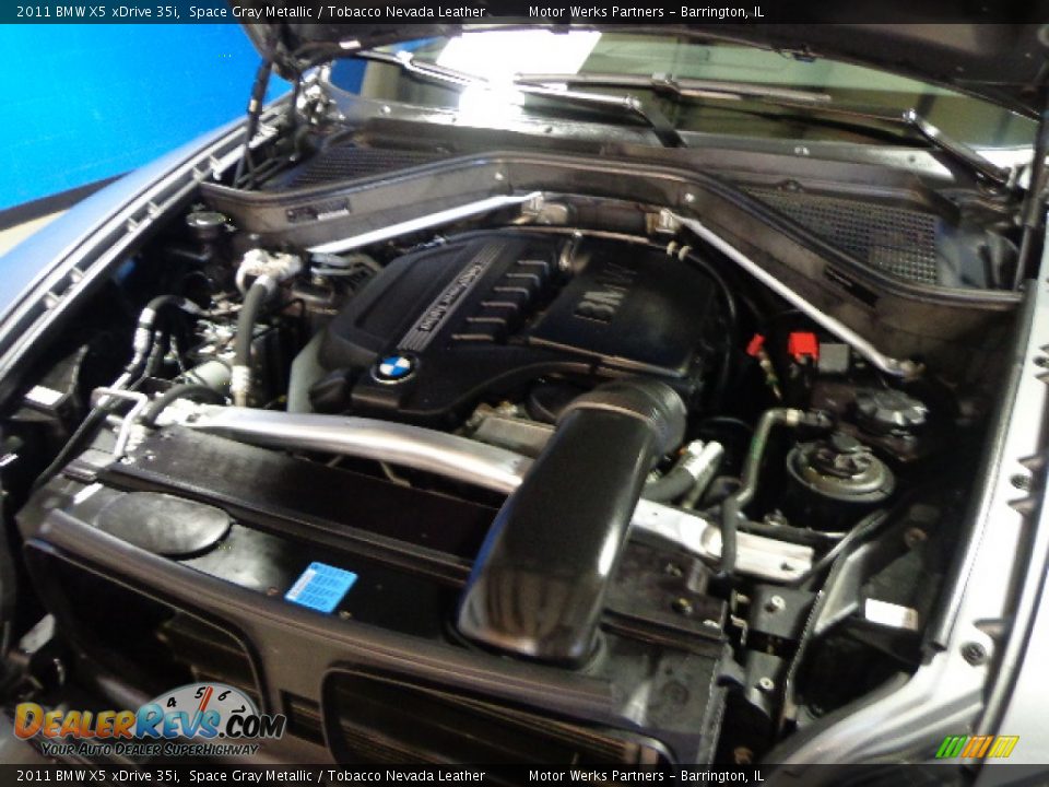 2011 BMW X5 xDrive 35i Space Gray Metallic / Tobacco Nevada Leather Photo #10