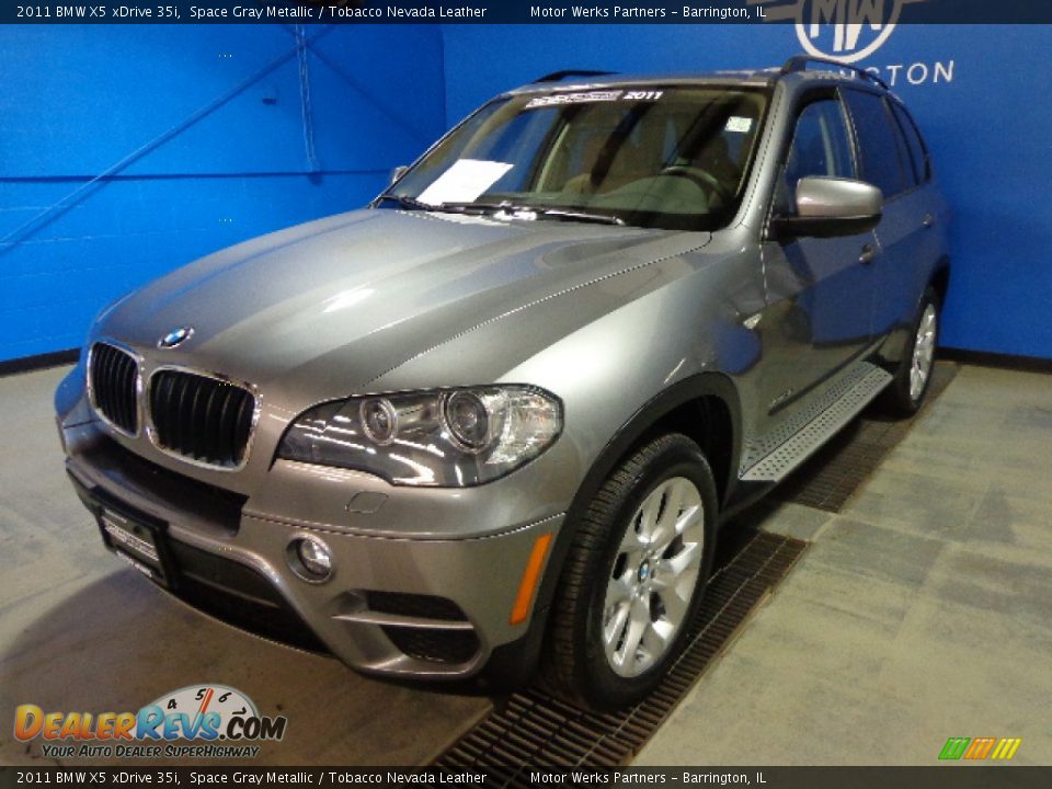 2011 BMW X5 xDrive 35i Space Gray Metallic / Tobacco Nevada Leather Photo #11