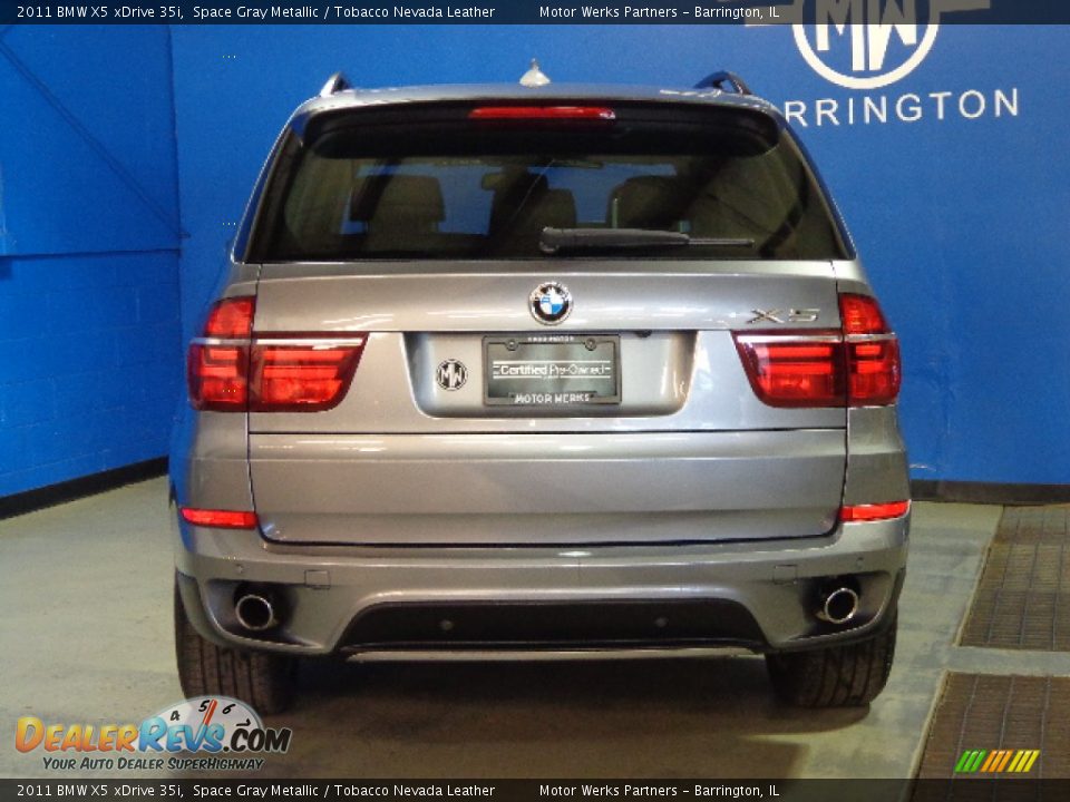 2011 BMW X5 xDrive 35i Space Gray Metallic / Tobacco Nevada Leather Photo #15