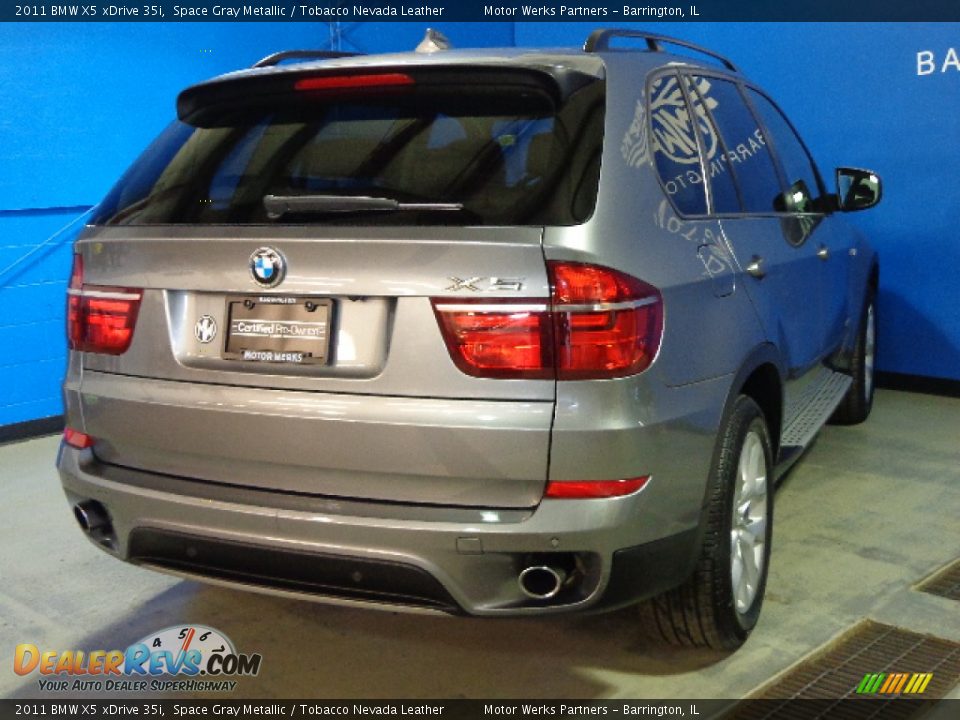 2011 BMW X5 xDrive 35i Space Gray Metallic / Tobacco Nevada Leather Photo #16