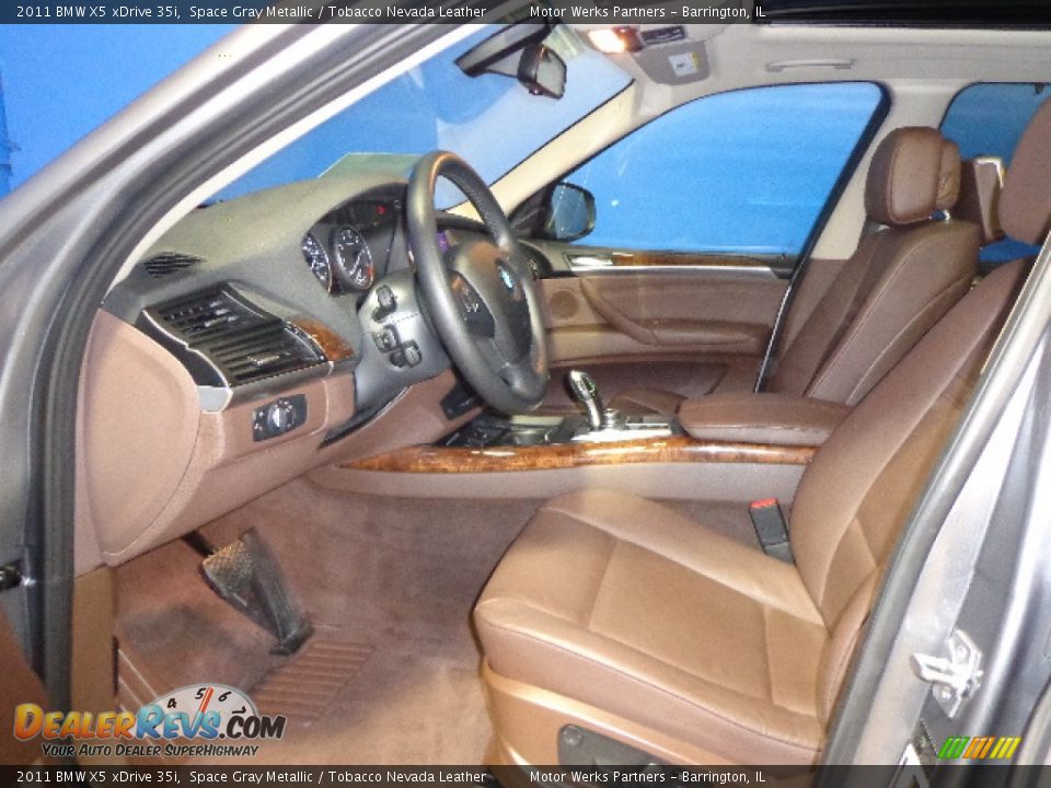 2011 BMW X5 xDrive 35i Space Gray Metallic / Tobacco Nevada Leather Photo #18