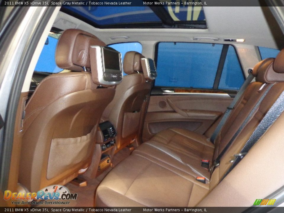 2011 BMW X5 xDrive 35i Space Gray Metallic / Tobacco Nevada Leather Photo #20