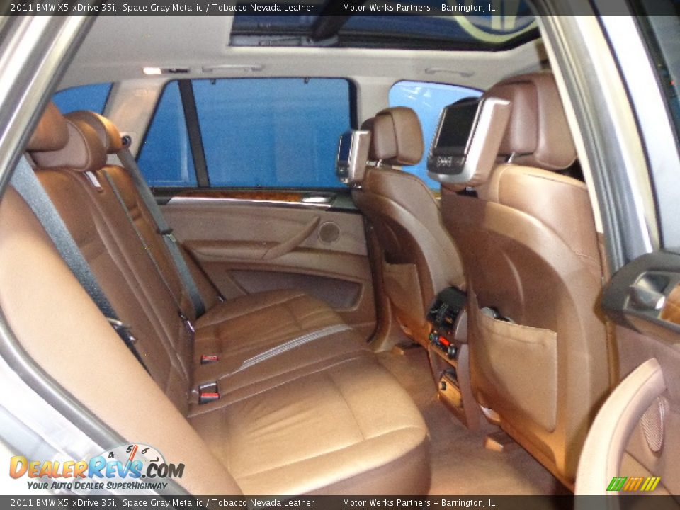 2011 BMW X5 xDrive 35i Space Gray Metallic / Tobacco Nevada Leather Photo #21