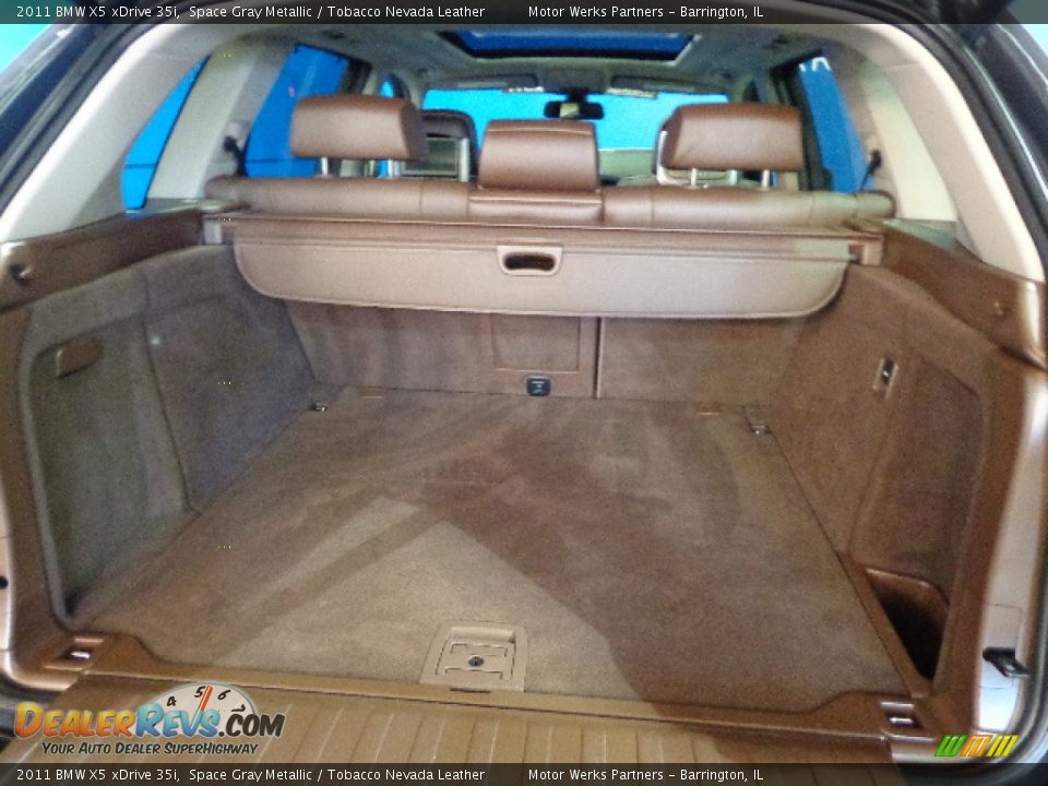 2011 BMW X5 xDrive 35i Space Gray Metallic / Tobacco Nevada Leather Photo #23