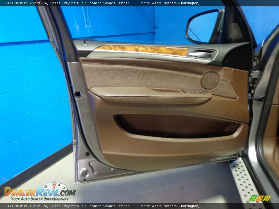 2011 BMW X5 xDrive 35i Space Gray Metallic / Tobacco Nevada Leather Photo #24