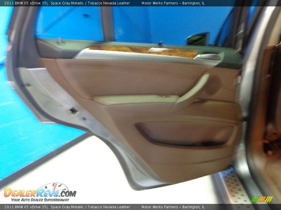 2011 BMW X5 xDrive 35i Space Gray Metallic / Tobacco Nevada Leather Photo #25