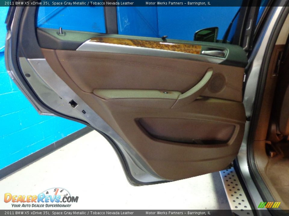 2011 BMW X5 xDrive 35i Space Gray Metallic / Tobacco Nevada Leather Photo #26