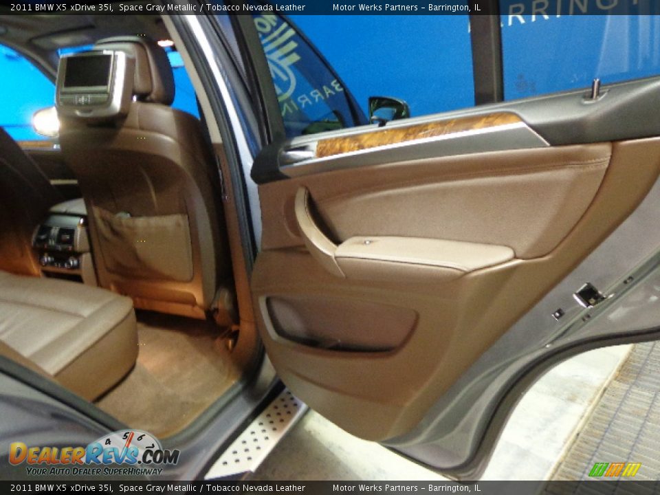 2011 BMW X5 xDrive 35i Space Gray Metallic / Tobacco Nevada Leather Photo #27