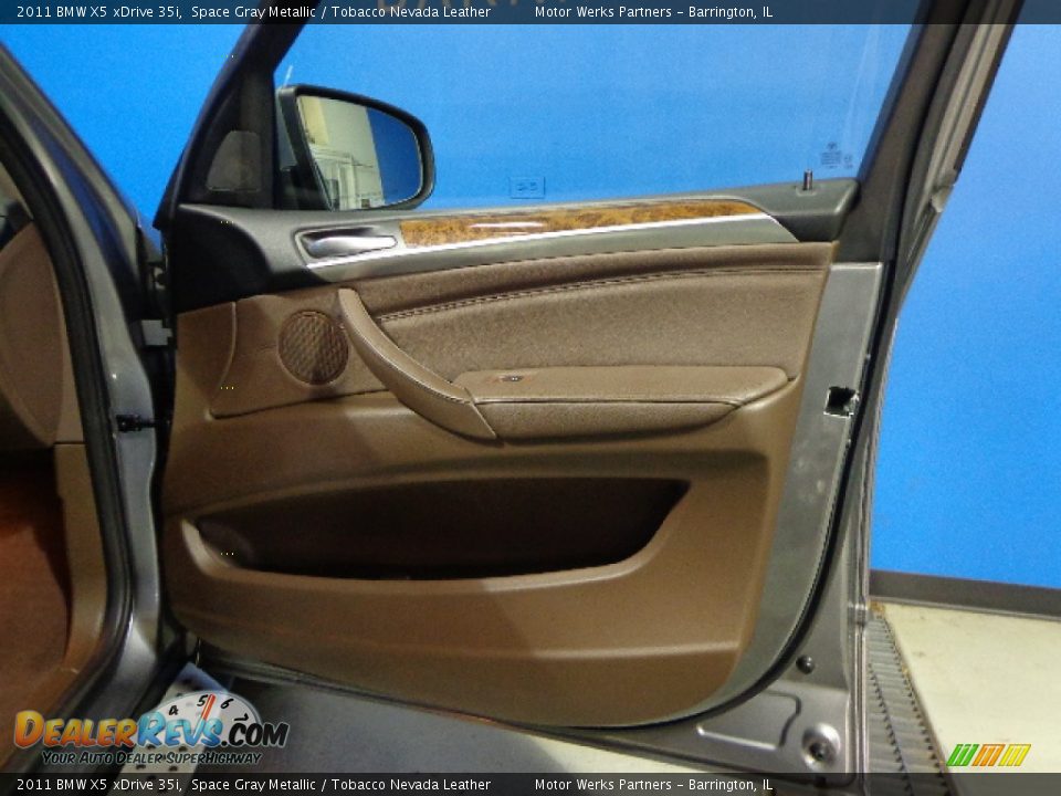 2011 BMW X5 xDrive 35i Space Gray Metallic / Tobacco Nevada Leather Photo #28