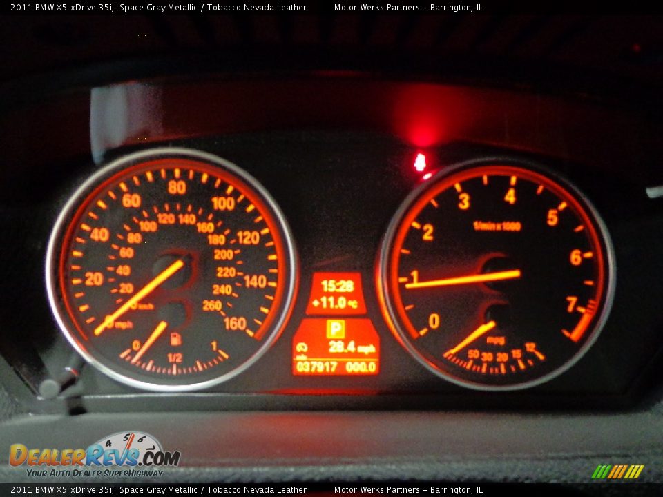2011 BMW X5 xDrive 35i Space Gray Metallic / Tobacco Nevada Leather Photo #30