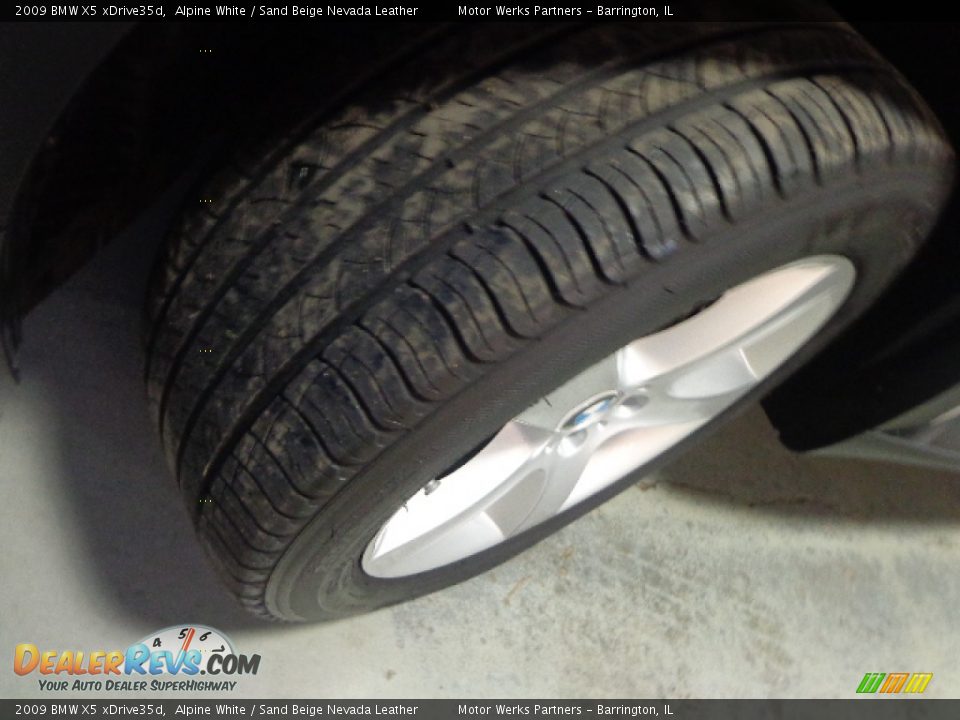 2009 BMW X5 xDrive35d Alpine White / Sand Beige Nevada Leather Photo #19