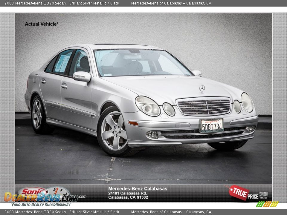 2003 Mercedes-Benz E 320 Sedan Brilliant Silver Metallic / Black Photo #1
