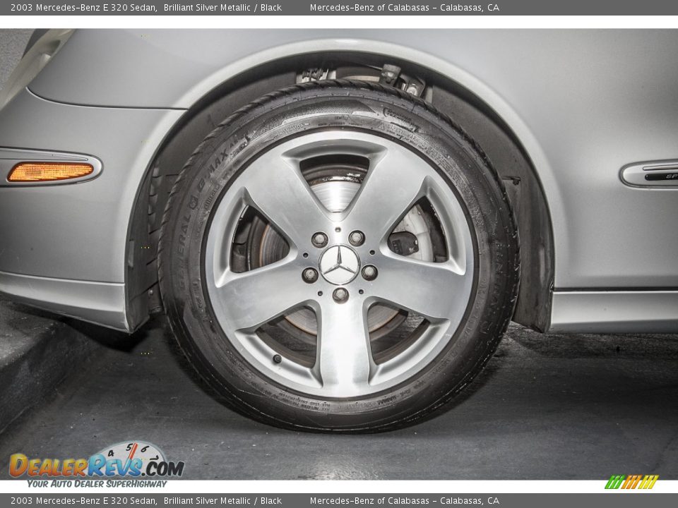 2003 Mercedes-Benz E 320 Sedan Brilliant Silver Metallic / Black Photo #8