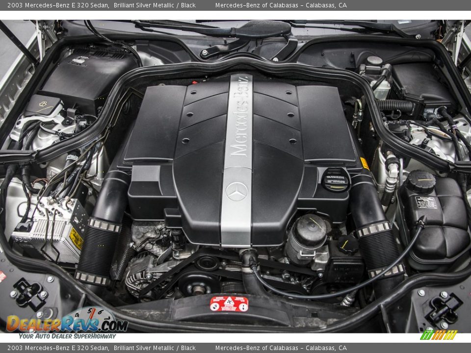 2003 Mercedes-Benz E 320 Sedan Brilliant Silver Metallic / Black Photo #9