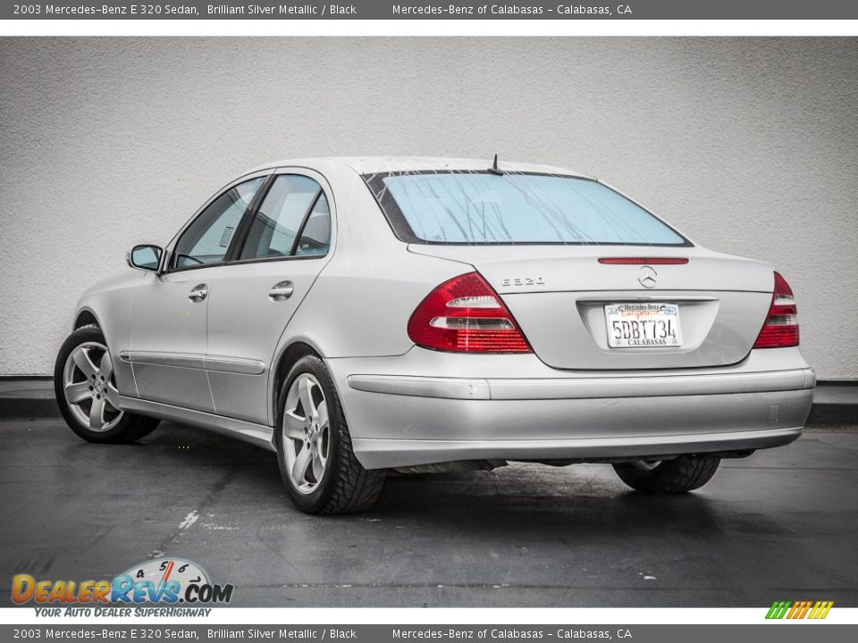 2003 Mercedes-Benz E 320 Sedan Brilliant Silver Metallic / Black Photo #10