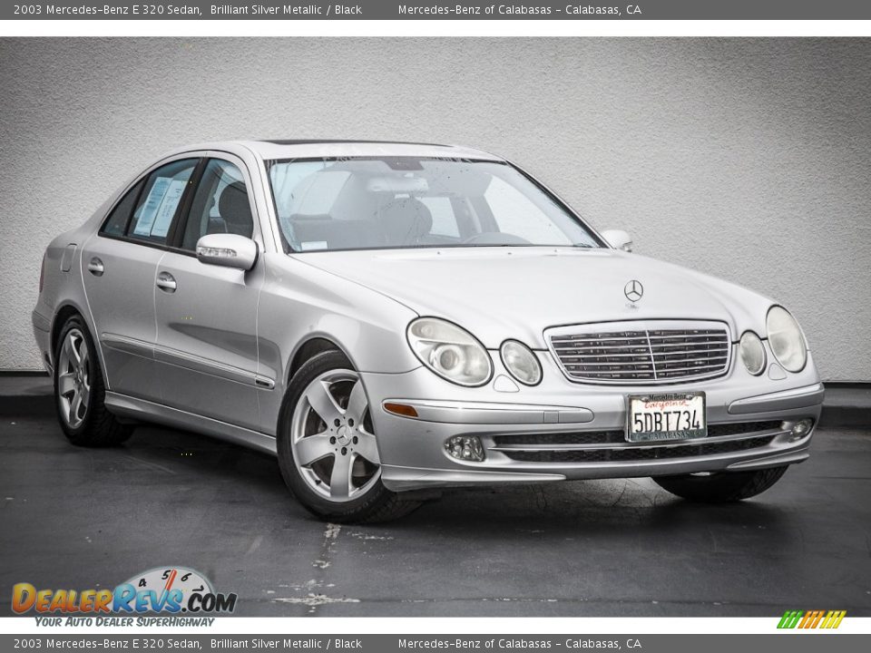 2003 Mercedes-Benz E 320 Sedan Brilliant Silver Metallic / Black Photo #11