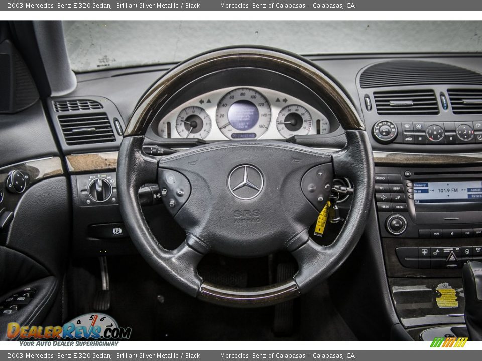2003 Mercedes-Benz E 320 Sedan Brilliant Silver Metallic / Black Photo #13