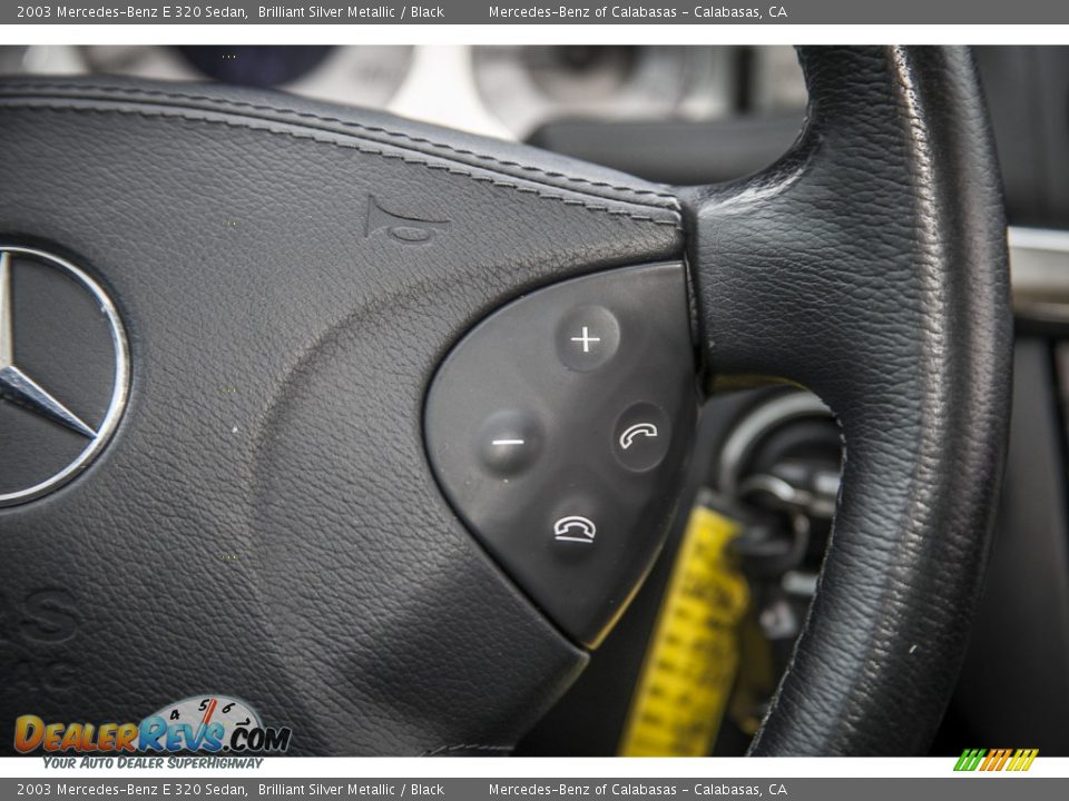 2003 Mercedes-Benz E 320 Sedan Brilliant Silver Metallic / Black Photo #14