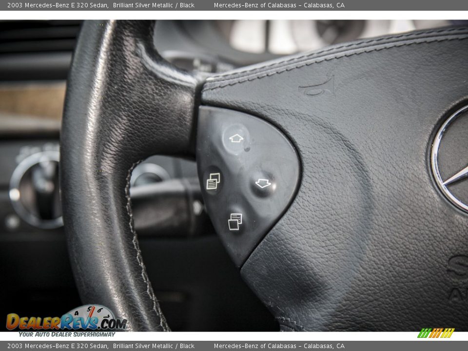 2003 Mercedes-Benz E 320 Sedan Brilliant Silver Metallic / Black Photo #15