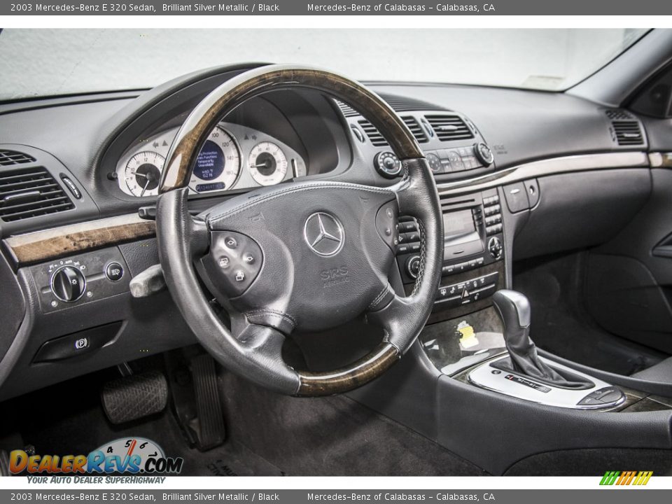 2003 Mercedes-Benz E 320 Sedan Brilliant Silver Metallic / Black Photo #16